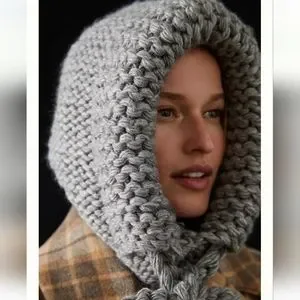 hood／chunky knit efb28f1427d594950cbe19d6981db1